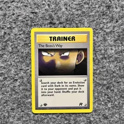 The Boss’s Way 1st edition Team Rocket 73/82 WOTC vintage Pokemon - Image 1