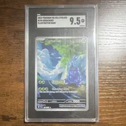 Pokemon Heracross 194/193 Paldea Evolved Illustration Rare Holo SGC 9.5 - Image 1