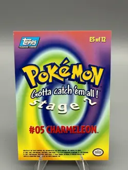 Pokemon Topps Charmeleon E5 - 12 Movie Edition Holo Foil Blue Logo Pack Fresh NM - Image 2