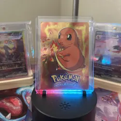 Pokemon The First Movie Charmander E4 of 12 Textured Holo Topps 1999 LP ZD1 - Image 1