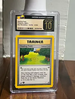 (POP 4)CGC 10 Pristine Healing Field 61/64 Neo Revelation 1st Edition Pokemon - Image 1