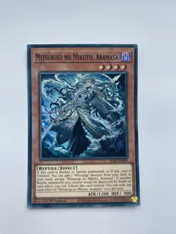 Yugioh ALIN-EN090 - Mitsurugi no Mikoto, Aramasa - Super Rare - Image 1