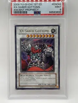 XX-Saber Gottoms PSA 9 MINT 1st Edition ANPR-EN044 Ultra Rare Yugioh Ancient Pro - Image 1