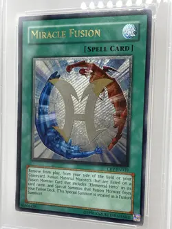 Miracle Fusion PSA 9 MINT Ultimate Rare CRV-EN039 Cybernetic Revolution Yugioh - Image 4