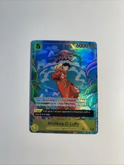 One Piece Monkey.D.Luffy OP07-109 English Holo Two Legends NM - Image 1