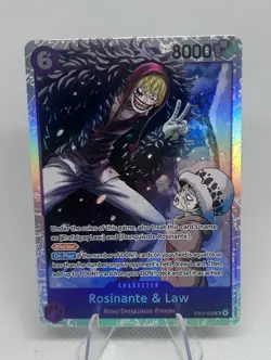 One Piece TCG Rosinante & Law EB04-038 The Azure Sea's Seven Foil - Image 1