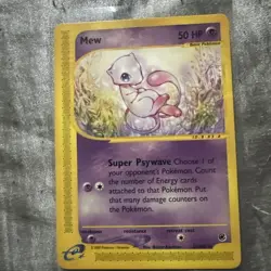 Mew 55/165 Rare Expedition Base Set Pokemon E Card LP Non Holo 2002 WotC - Image 1