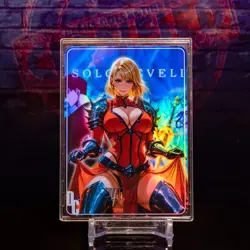 Cha Hae In Trading Waifu Card Solo Leveling New Sealed Holo Flash Anime Premium - Image 2