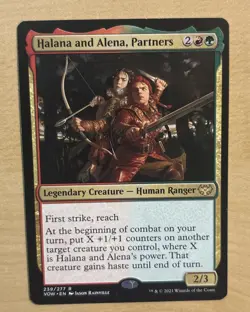 MTG Halana & Alena, Partners Magic Gathering Card Crimson Vow, Innistrad, MINT - Image 1