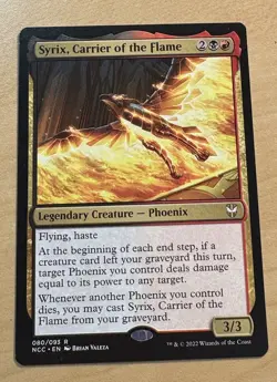 Magic The Gathering SYRIX, Carrier Of The Flame Card, Streets Of New Capenna - Image 1