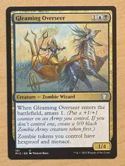 MTG Gleaming Overseer Card, Midnight Hunt - Image 1