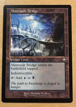 Magic The Gathering MISTVAULT BRIDGE Retro Card, Brother’s War - Image 1