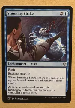 Magic The Gathering MTG Stunning Strike Enchantment-Aura Card #097/361 - Image 1