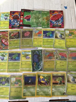 Pokemon Lot of Cards and Stickers Oddish Gloom VileplumePokemon Lot of 26 - Image 1