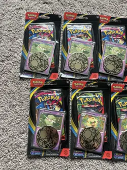 Pokemon TCG Phantasmal Flames Blister Packs With Promo Cards Coin Bundle Of 13 - Image 2