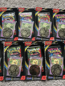 Pokemon TCG Phantasmal Flames Blister Packs With Promo Cards Coin Bundle Of 13 - Image 3