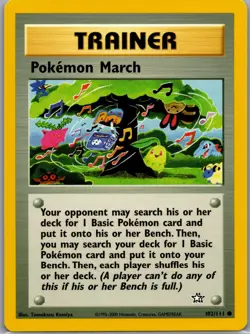 Pokemon March 102/111 Non Holo Neo Genesis - Pokemon Card - NM - Image 1