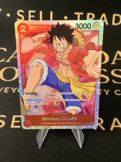 One Piece Card Game Monkey.D.Luffy OP01-024 Super Rare English Near Mint - Image 1
