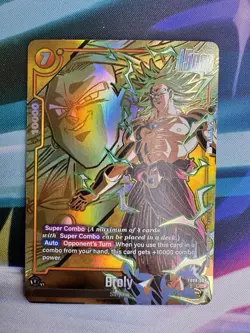 Broly FB08-088 Legendary Alternate Art Saiyan's Pride Dragon Ball English Card - Image 1