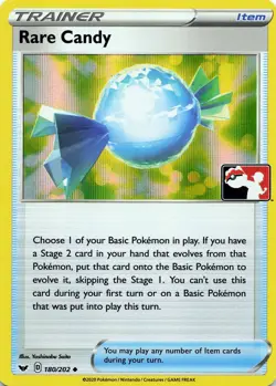 Pokemon Rare Candy - Holo Prize Pack Series Cards #180/202 NM - Image 1