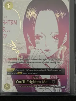 You’ll Frighten me. Event card Alternate Art - One Piece Card Game OP14 ENG - Image 4
