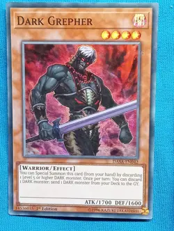 YuGiOh Cards - Dark Grepher - DASA-EN042 - Near Mint! - Image 1