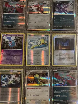 Pokemon TCG Binder Collection Lot Of Cards 16 Pages Mixed Holo And Rare Common - Image 1