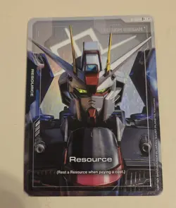 Gundam TCG R-008 C+ Resource Freedom Gundam English Trading Card Bandai - Image 1