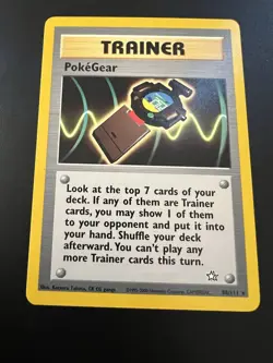 PokeGear 88/111 Neo Genesis Unlimited 2000 Pokemon Card Rare LP - Image 1