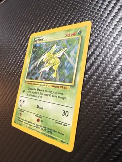 Scyther Jungle No Jungle Symbol Error Holo 10/64 WOTC Vintage Pokemon Card LP - Image 4