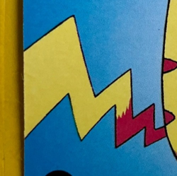 SAD PIKACHU Pokemon Pocket Monsters Japanese Vending Prism Sticker LP Holo Foil - Image 2