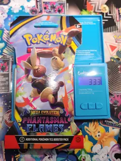 VERY HEAVY! 33.3g Phantasmal Flames Pokemon TCG Sleeved Booster Pack (SEALED)✅ - Image 1