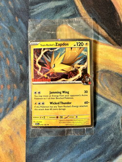 Pokemon TCG - Team Rocket's Zapdos 070/182 Gamestop Promo Sealed - Image 1