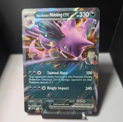 Pokemon TCG Team Rockets Nidoking EX Black Star Promo 217 - Image 1