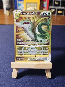 Serperior VSTAR 210/195 - Gold Secret Rare - SWSH12 Silver Tempest - Pokemon TCG - Image 1