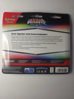 Pokemon TCG Prismatic Evolutions Tech Sticker Collection LOT OF 2 SEALED 6 Packs - Image 4