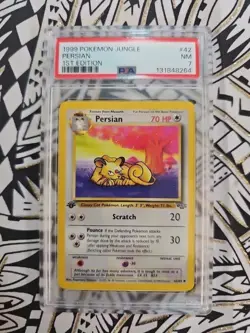 Pokemon TCG Persian Jungle 1st Edition 1999 Vintage 42/64 PSA 7 Near Mint (264) - Image 1