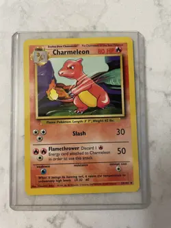 Charmeleon 24/102 Base Set Pokemon - Uncommon - NM Near Mint - Unplayed - Image 1