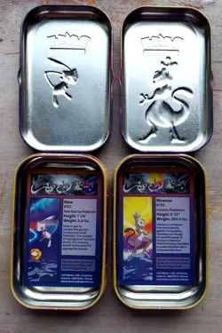 POKEMON mixed lot tins jumbo coins pin Pikachu Mew Mewtwo Corviknight V Fuecoco - Image 3