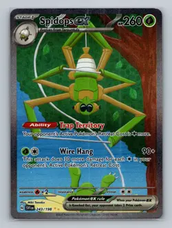 Pokemon SV01: Scarlet & Violet Base Set #243/198 Spidops ex - Image 1