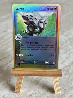 Pokemon TCG Lairon 41/100 EX Sandstorm Reverse Holo E-Reader (English) - NM - Image 1