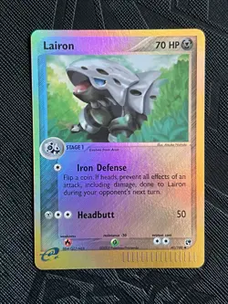 Pokemon TCG Lairon 41/100 EX Sandstorm Reverse Holo E-Reader (English) - NM - Image 3