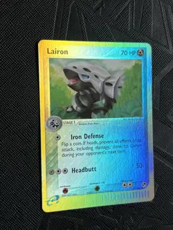 Pokemon TCG Lairon 41/100 EX Sandstorm Reverse Holo E-Reader (English) - NM - Image 4
