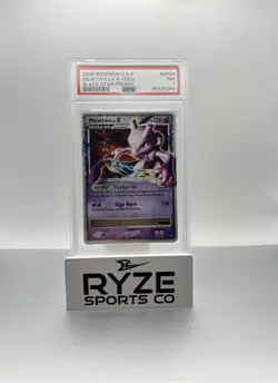 2008 POKEMON DIAMOND & PEARL BLACK STAR PROMO #DP28 MEWTWO LV.X-HOLO PSA 7 - Image 1