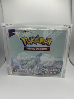 Pokemon TCG Chilling Reign Booster Box - Sealed and MINT!!! in Acrylic Case - Image 1