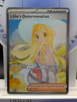 2025 Pokemon ME01/Mega Evolution Lillie's Determination! Holo!#184/132!Fast Ship - Image 1