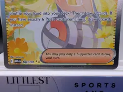 2025 Pokemon ME01/Mega Evolution Lillie's Determination! Holo!#184/132!Fast Ship - Image 4
