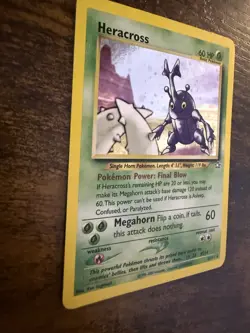 Heracross ⭐ 6/111 Holo Rare Neo Genesis 2000 Pokemon Unlimited LP - Image 2