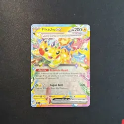 Pikachu ex Surging Sparks Ultra Rare Pokemon TCG 057/191 Scarlet & Violet - Image 1