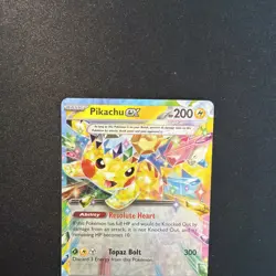 Pikachu ex Surging Sparks Ultra Rare Pokemon TCG 057/191 Scarlet & Violet - Image 2